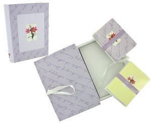 Libro de Tarjetas de Felicitación - Diseño Flores (2 uds)