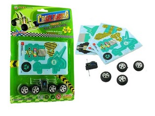 Puzle 3D de espuma Kart con motor (24 uds)