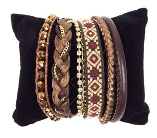 Pulsera Estilo Ibiza Marr&oacute;n (1 ud.)