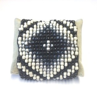 Pulsera Azteca Negro/Crema (1 ud.)