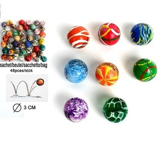 MIX PELOTAS SALTARINAS - &Oslash; 3 CM (48 uds.)