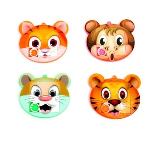MIX ROMPECABEZAS DESLIZANTES CARAS DE ANIMALES (48 uds.)