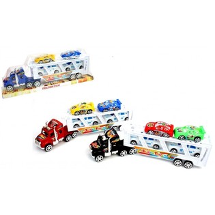 Camión Grande con 4 Coches en Blíster (6 uds.)