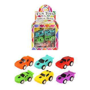COCHES DEPORTIVOS RETROFRICCIÓN EN EXPOSITOR (48 uds.)