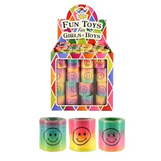 DIVERTIDO MUELLE ARCOÍRIS Ø 4,2 CM EN EXPOSITOR (80 uds.)