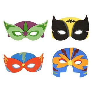 Pack de Máscaras de Superhéroes de Goma Eva (24 uds.)