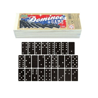 JUEGO DE DOMINÓ EN CAJA DE MADERA (12 uds.)