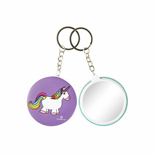 LLAVERO UNICORNIO + ESPEJO (48 uds.)