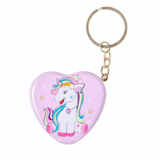 LLAVERO DE UNICORNIO CON CAJITA METÁLICA (24 uds.)
