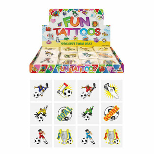FUN TATTOO'S - Expositor de Fútbol (48 Packs de 12)