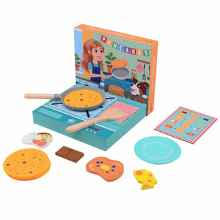 JOUECO - Set de tortitas de madera - Adecuado para niños a partir de 3 años (1 ud.)